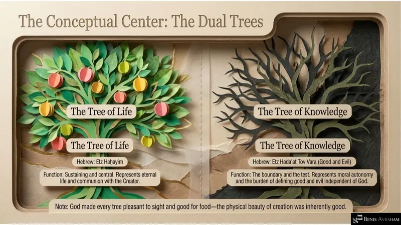 The Conceptual Center: the Tree of Life and the Tree of Knowledge (Genesis 2:9)