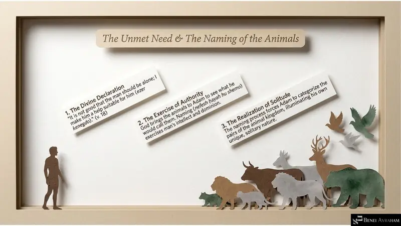 The Unmet Need and the Naming of the Animals (Genesis 2:18–19)
