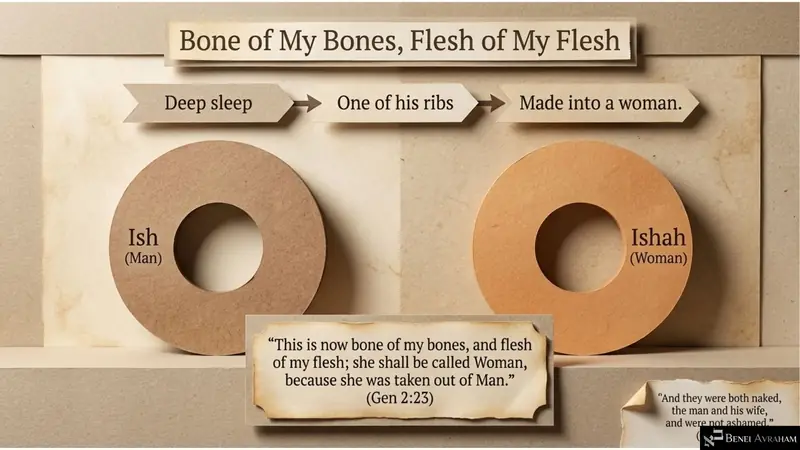 Bone of my bones, flesh of my flesh: Ish and Ishah (Genesis 2:21–25)