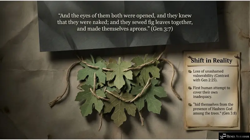 Eyes opened: the fig-leaf aprons (Genesis 3:7–8)