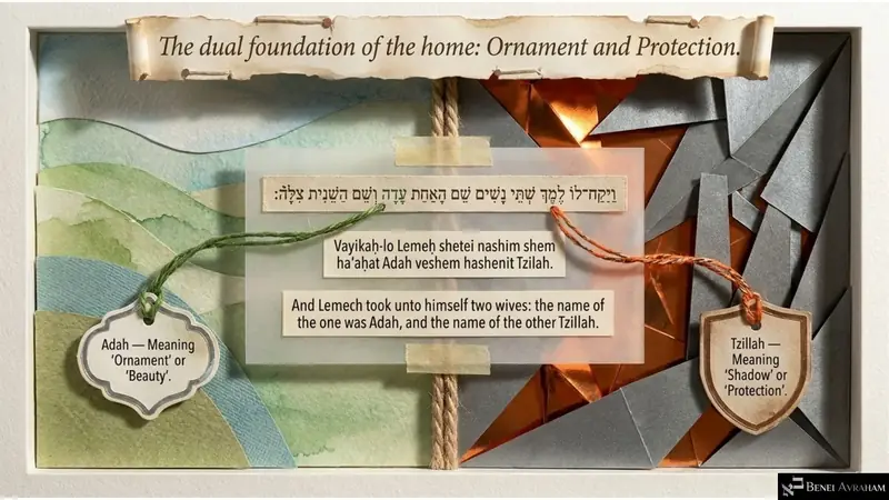 The dual foundation of the home: Adah (ornament) and Tzillah (protection) (Genesis 4:19)