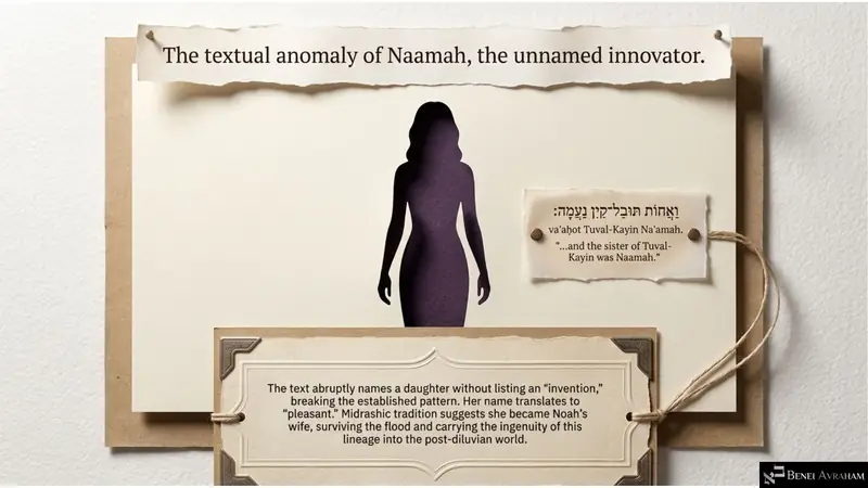 The textual anomaly of Naamah (Genesis 4:22)