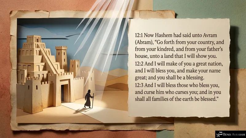 “Go forth from your country”: Hashem’s call and promise to Avram (Genesis 12:1–3)
