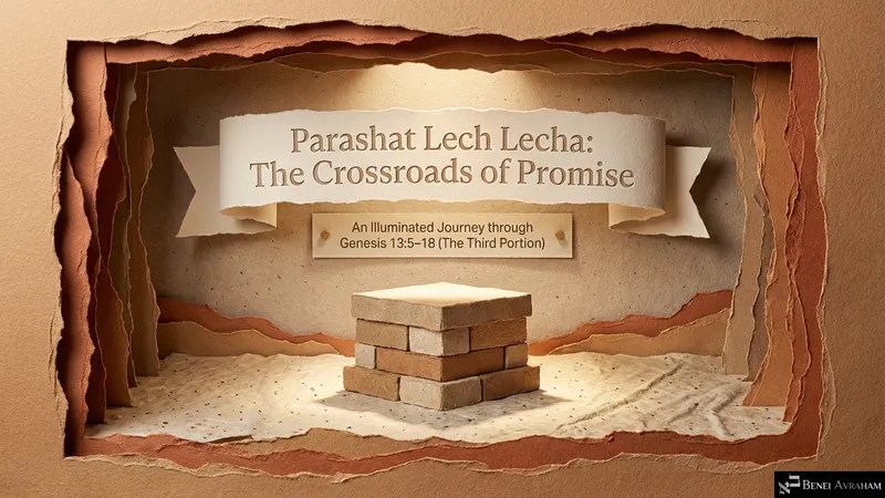 Parashat Lech Lecha: The Crossroads of Promise, an illuminated journey through the third portion (Genesis 13:5–18)