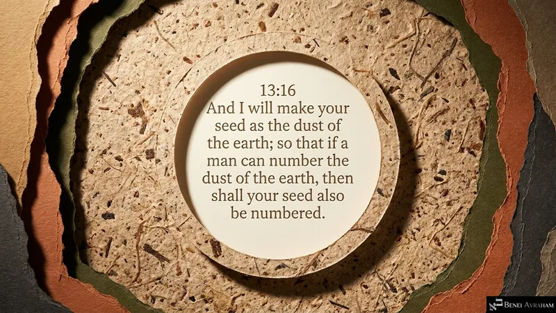 “I will make your seed as the dust of the earth” (Genesis 13:16)