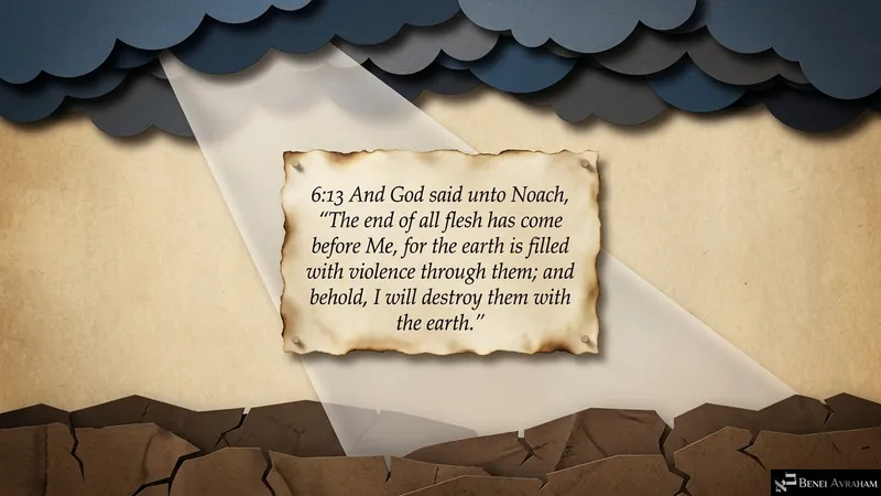 The decree: “The end of all flesh has come before Me” (Genesis 6:13)
