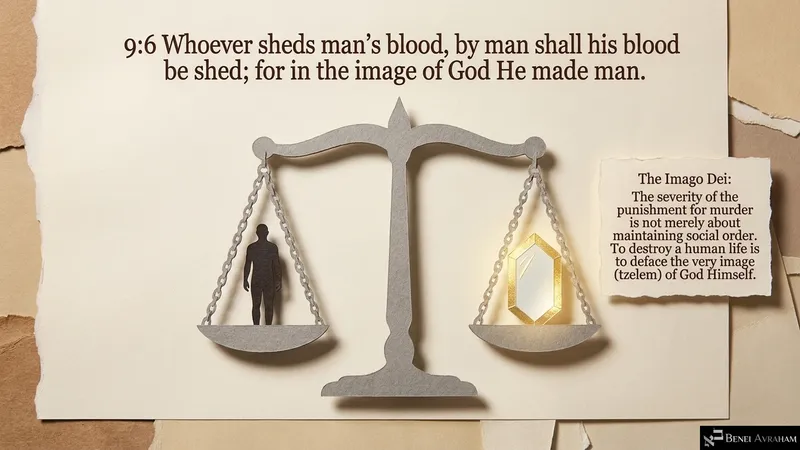 Whoever sheds human blood: man is made in the image of God (Genesis 9:6)