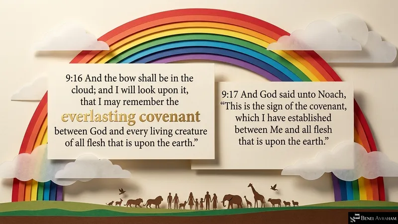 The everlasting covenant between God and every living creature (Genesis 9:16–17)