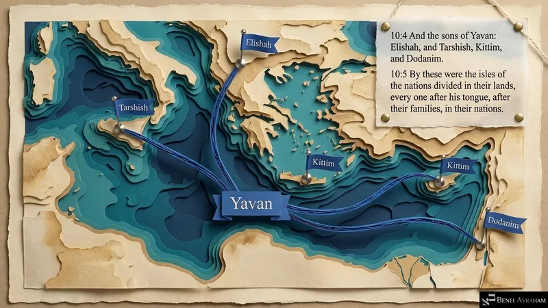The sons of Yavan and the isles of the nations (Genesis 10:4–5)