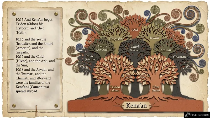 The families of Kena’an (Genesis 10:15–18)