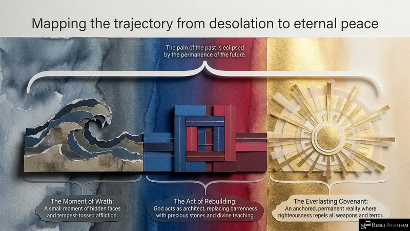 Mapping the trajectory from desolation to eternal peace: wrath, rebuilding and the everlasting covenant